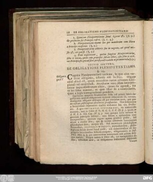 Sectio Secunda. De Obligatione Plenipotentiarii.