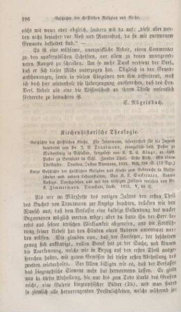 196-215 Kirchenhistorische Theologie