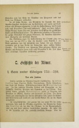 I. Rom unter Königen 753-510