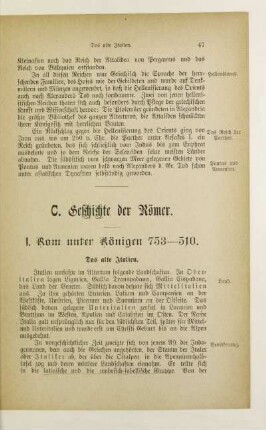 I. Rom unter Königen 753-510