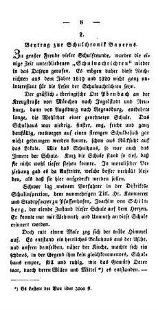Beytrag zur Schulchronik Bayerns