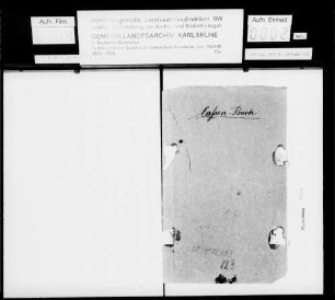 Kassenbuch des Amts Gernsbach während der Revolution