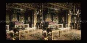 York-Zimmer und Paradebett im Fürstenpalast, Monaco