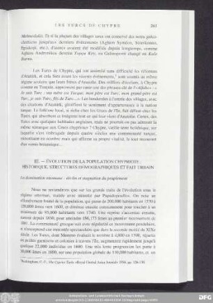 Données Récentes Sur La Réparatition De La Population Chypriote Grecque - Le Recensement De 1982