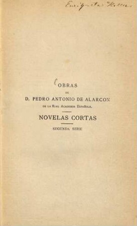 (Obras) de Pedro Antonio de Alarcón : Novelas Cortas, 2