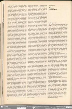 Rudi Högner 65 : Informationen Berichte Kommentare