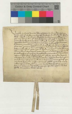 Präsentation an Propst Dr. Joh. Sartoris, betreffend eine Commende am Martini Altar an der Südseite von St. Lamberti [lat].