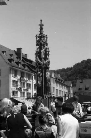 Freiburg: Gotischer Fischbrunnen