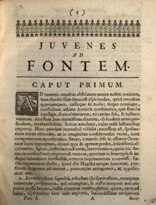 Narcissus Ad Fontem : Videlicet Homo Sub Illius Specie Adumbratus, in insitæ miseriæ speculo ad unguem sese explorans. Opus Per Singulos Personarum Status digestum: Moralium Documentorum sublimitate ... In duas Partes divisum