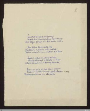 [Pilgerfahrten (Hymnen Pilgerfahrten Algabal)] - [Handschrift] - Lauschest Du des feuers gesange - StGA-George I,0236 : [SW II: H4(Pilgerfahrten)]; [SW II, S. 35/111]