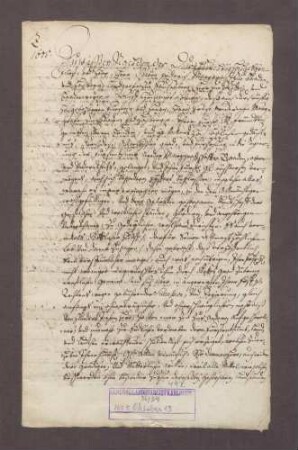 Landtagsabschied zwischen Markgrafen Georg Friedrich von Baden-Durlach und den Abgeordneten der oberen Markgrafschaft
