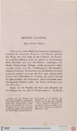 1. Capitel. Roger van der Weyden