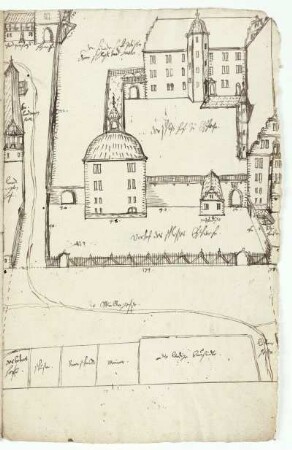 Eschwege, Landgrafenschloss, Ansicht von Osten
