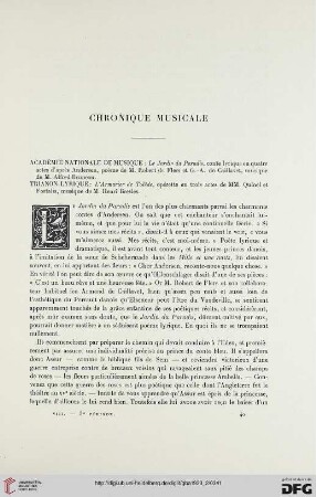 5. Pér. 8.1923: Chronique musicale