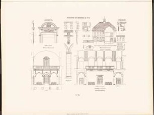 Heimstätte für Brustkranke, Berlin-Buch: Schnitte, Details (aus: Neubauten der Stadt Berlin, Bd. IV, 1905)