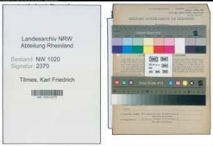 Entnazifizierung Karl Friedrich Tilmes , geb. 18.02.1892 (Spediteur)