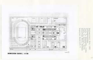 Bildungszentrum (Diplomarbeit bei Kurt Dübbers): Bildungszentrum Baustufe 2, Lageplan 1:500