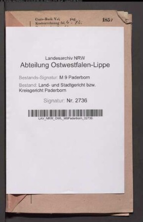 Erblasser: Josephs, Anna Maria: