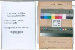 Entnazifizierung Hans Joachim Hochgraebe , geb. 15.09.1906 (Krim.Beamter)