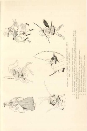Military costumes of thirteenth and fifteenth centuries