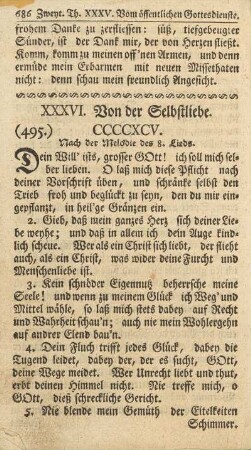 XXXVI. Von der Selbstliebe