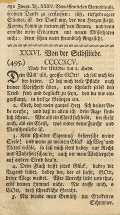 XXXVI. Von der Selbstliebe