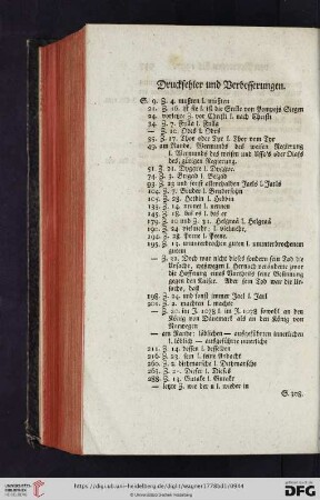 Druckfehler und Verbesserungen