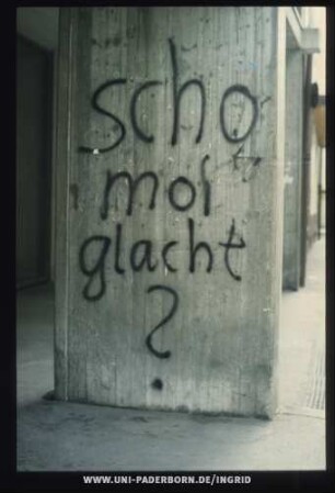 scho moi glacht?