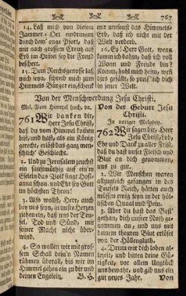 767-777, Von der Menschwerdung Jesu Christi (761 - 770)