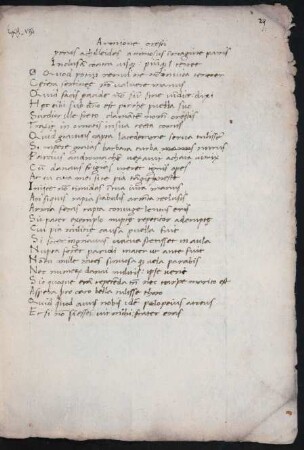 Ep. VIII (unvollständig, nur Verse 1-108)