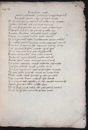 Ep. VIII (unvollständig, nur Verse 1-108)