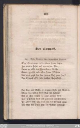 Der Kompaß.