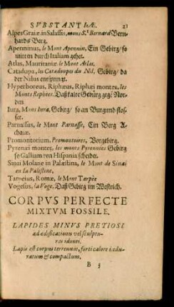 Corpus Perfecte Mixtum Fossile.