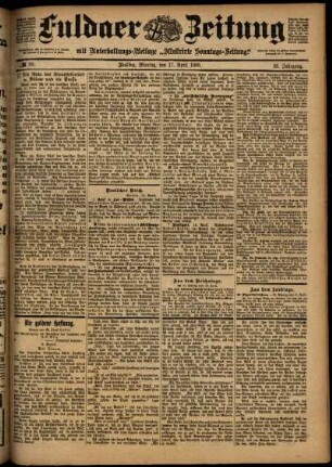 Ausgabe vom Montag, den 17. April 1899.