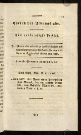 19-32, Fuenf und dreyßigste Predigt.