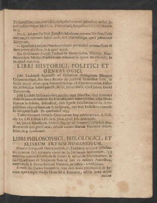 Libri Historici, Politici Et Genealogici.