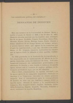 Bernardo de Irigoyen
