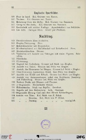 Nachtrag (Nr. 515-535)