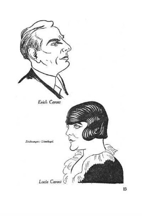 Erich Carow, Lucie Carow. Zeichnungen von Linnekogel