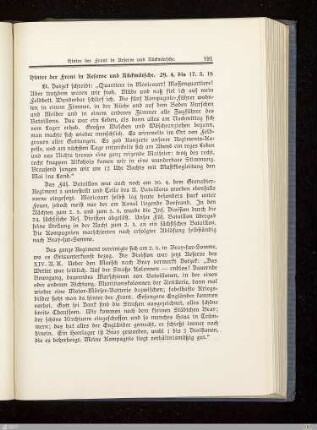 Hinter der Front in Reserve und Rückmärsche