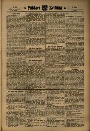 Zweite Ausgabe vom Dienstag, den 18. Juli 1911.