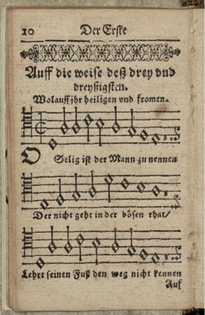 [Texte und Melodien der "Zwölff Psalmen Davids"]