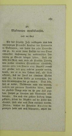 30. Makedonien republikanisirt