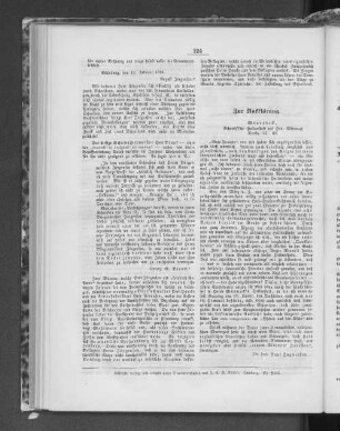 Zur Aufklärung. Wandsbeck, Schroth'sche Heilanstalt des Hrn. Wittmack, Novbr. 27. 61.