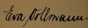 Steinthal, Eva / Autogramm