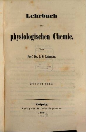 Lehrbuch der physiologischen Chemie. 2