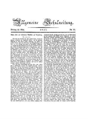 Unsere Zeit mit besonderer Rücksicht auf Erziehung