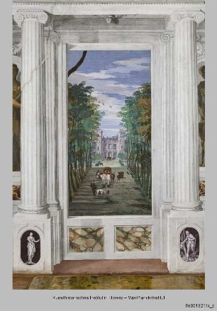 Villa Barbaro; Stanza di Bacco : Landschaftsdarstellungen