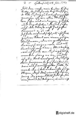 2: Brief von Johann Wilhelm Ludwig Gleim an Johann Joachim Eschenburg