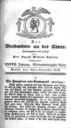 47. Stueck, 19. November 1838
